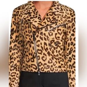 NWT PARAGON Leopard Jacket Classic Style size Small